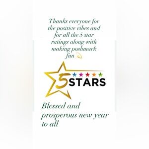 Thank”s for the positive vibes & making posh fun, Along with 5 star ratings 💫